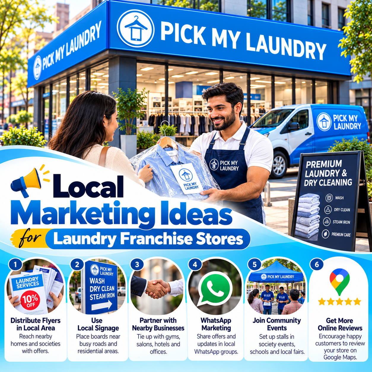 Local Marketing Ideas for Laundry Franchise Stores