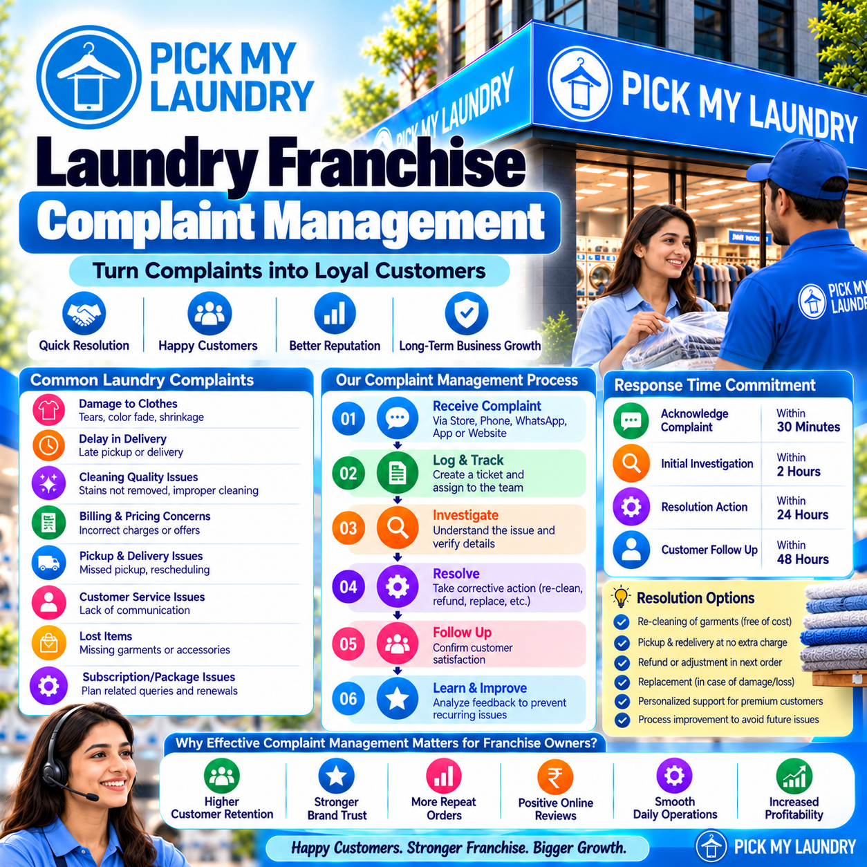 laundry franchise complaint management