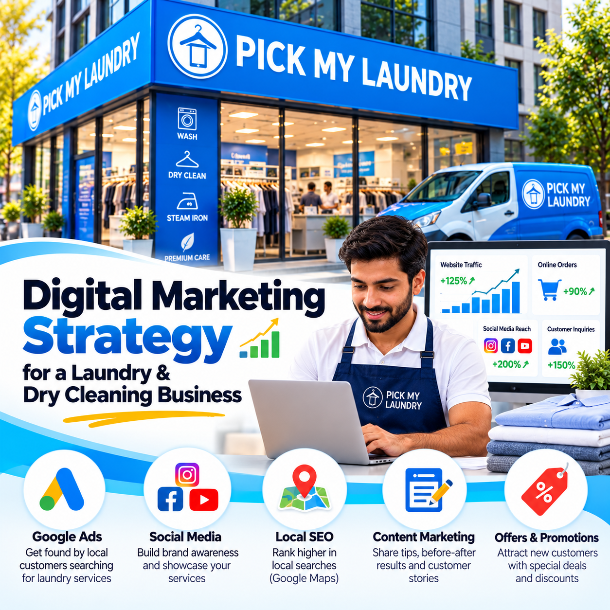 Digital Marketing Strategy for a Laundry & Dry Cleaning Business
