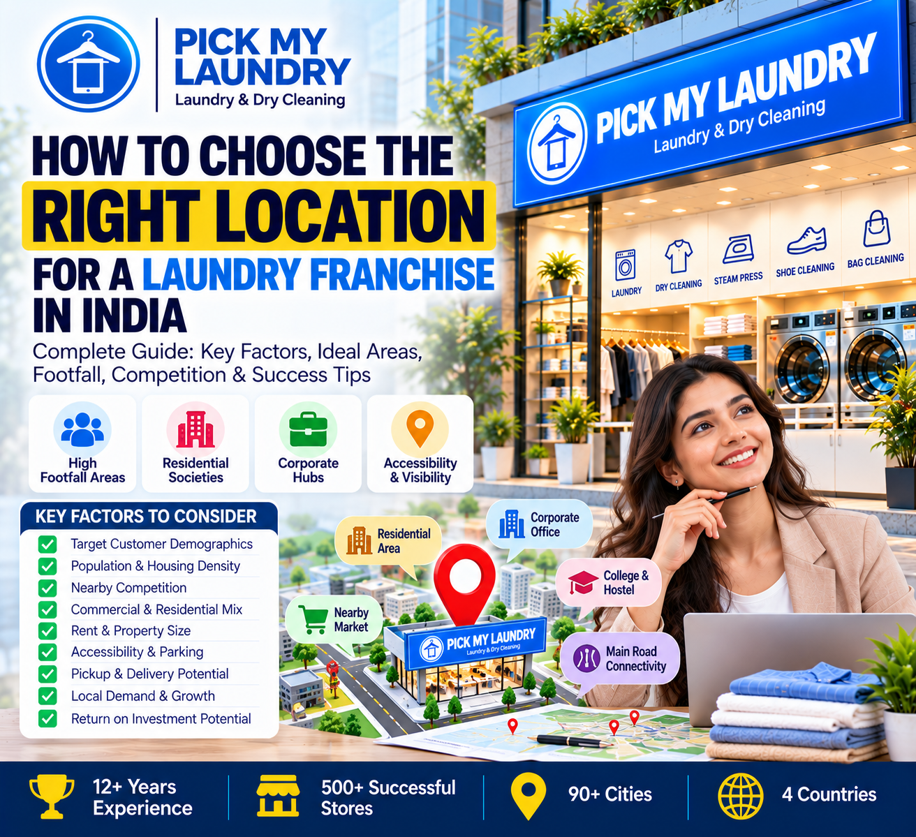 Laundry Franchise Site Selection Checklist: 15 Things to Check Before Finalizing a Location