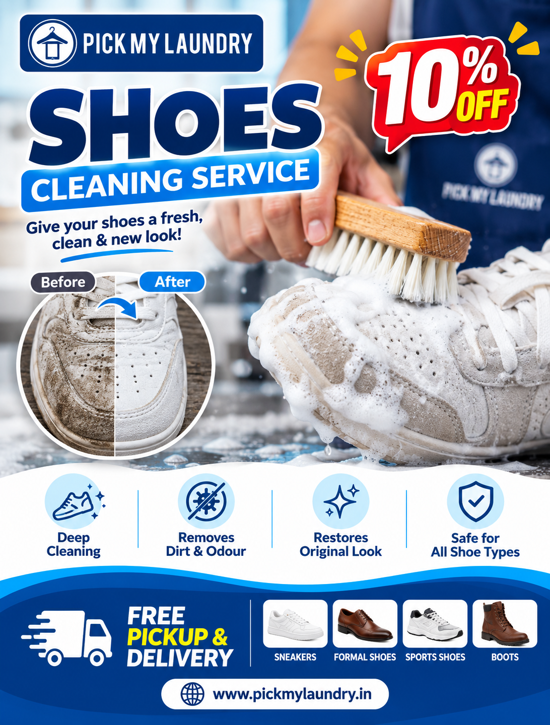 GIVE YOUR SHOES A FRESH, CLEAN NEW LOOK!