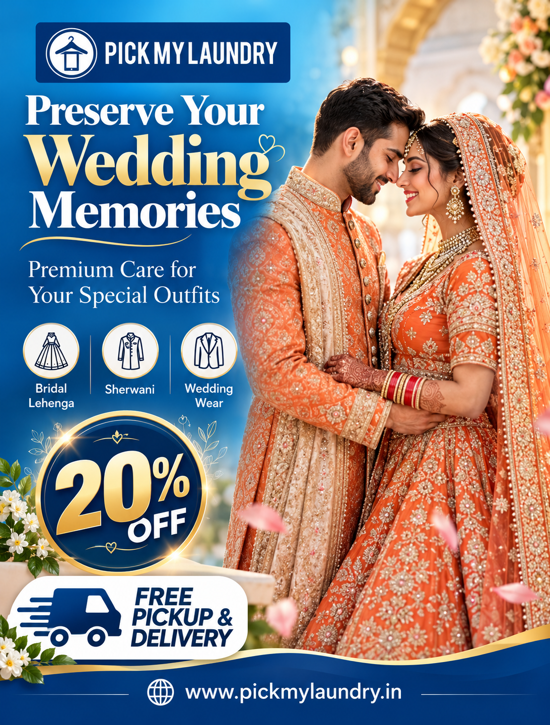 PRESERVE YOUR WEDDING MEMORIES WITH PICK MY LAUNDRY
