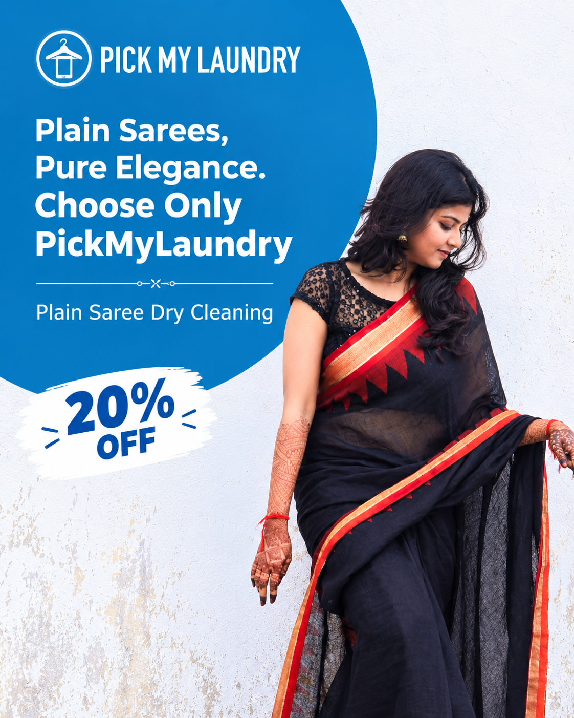 Plain Saree Dry Cleaning: Professional Care for Everyday & Traditional Sarees | Pick My Laundry