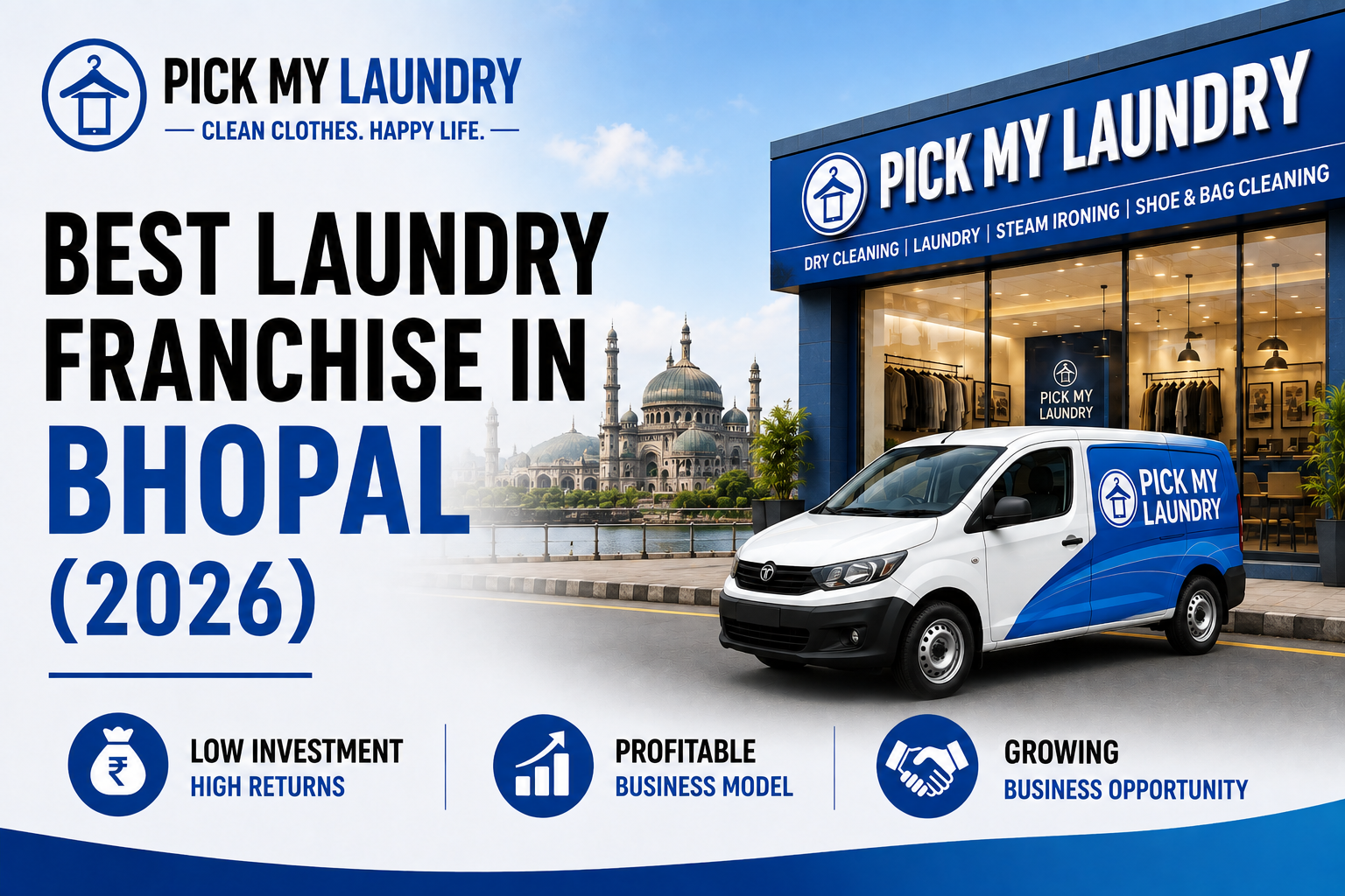 Best Laundry Franchise in Bhopal (2026): Investment, Profit & Business Opportunity