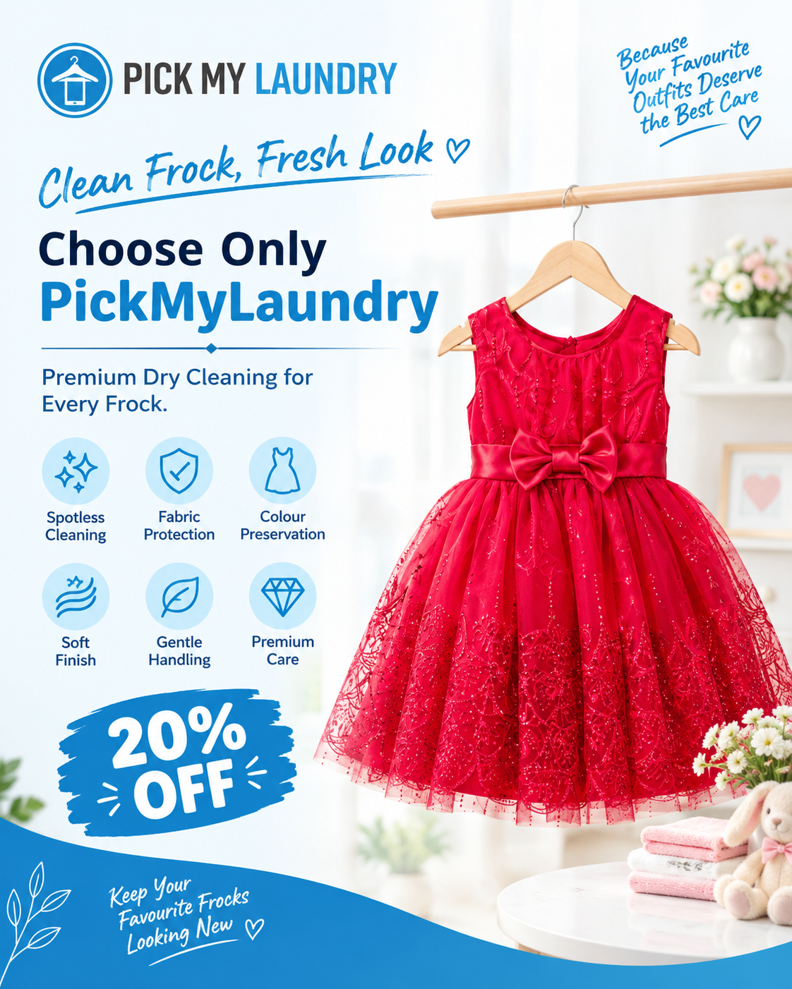Frock Dry Cleaning: Premium Care for Delicate & Designer Frocks | Pick My Laundry