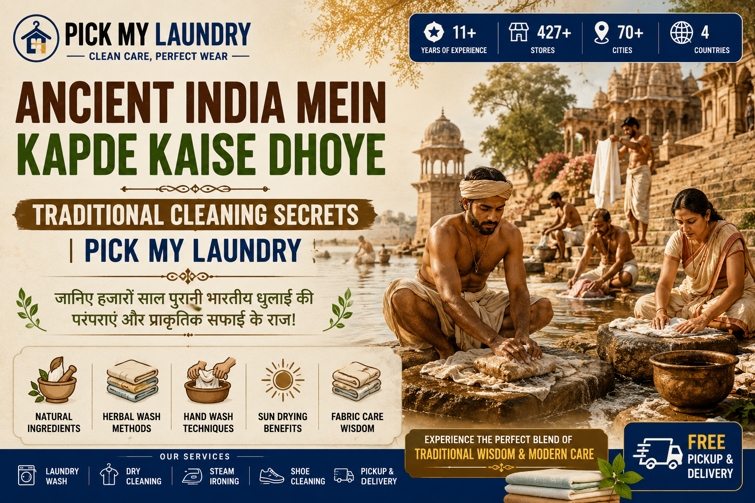 Ancient India Mein Kapde Kaise Dhoye Jaate The? Traditional Cleaning Secrets | Pick My Laundry
