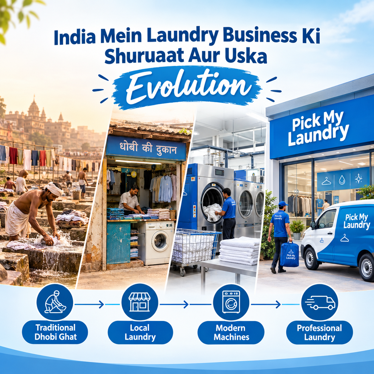 India Mein Laundry Business Ki Shuruaat Aur Uska Evolution | Pick My Laundry
