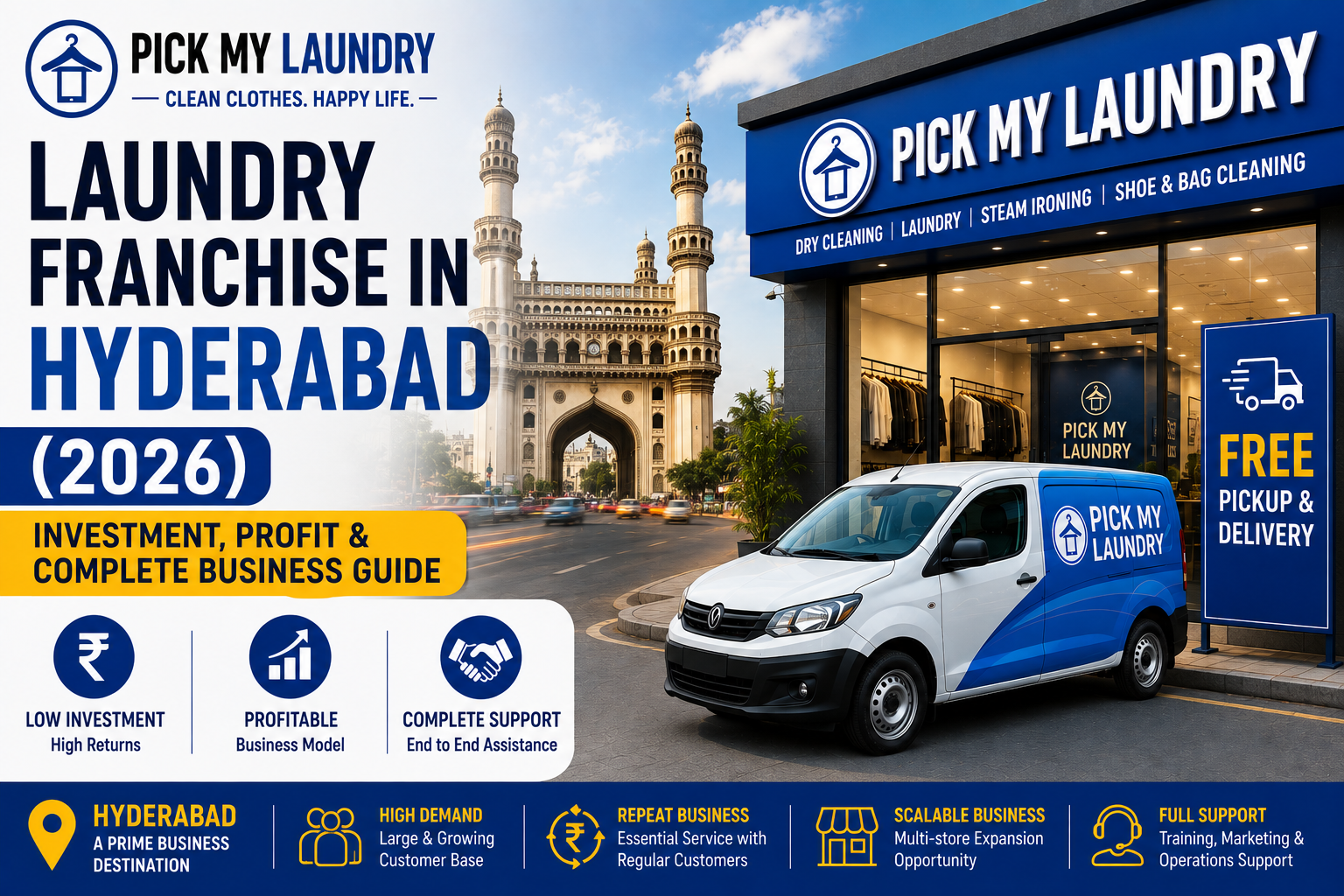 Laundry Franchise in Hyderabad (2026): Investment, Profit & Complete Business Guide