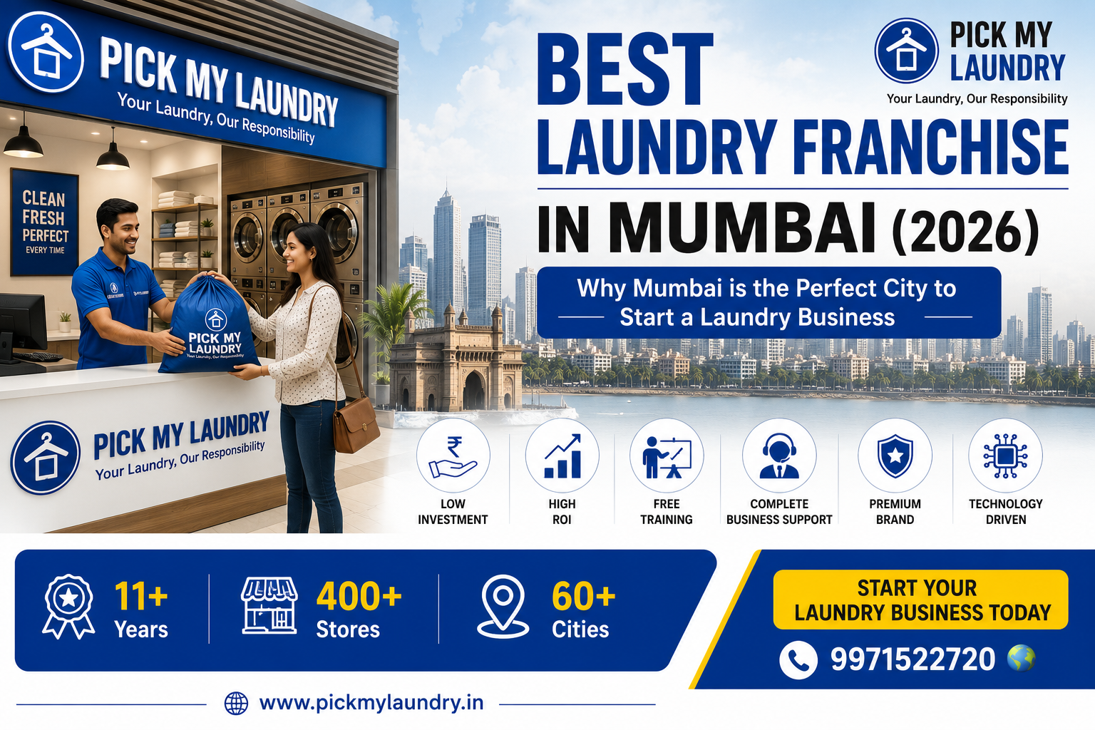 Best Laundry Franchise in Mumbai (2026): Why Mumbai is the Perfect City to Start a Laundry Business